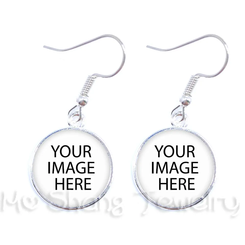 CUSTOM PHOTO Drop Earrings Custom Earrings Photo of Your Baby Child Mom Dad Grandparent Loved One Gift for Family Member