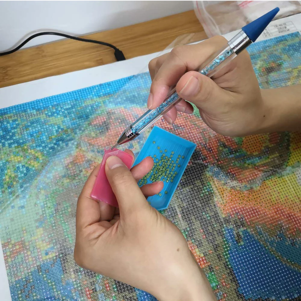Two Diamond Painting Double-headed Drill Tools Pen for 5D DIY with Accessories Kits Cross Stitch | Дом и сад