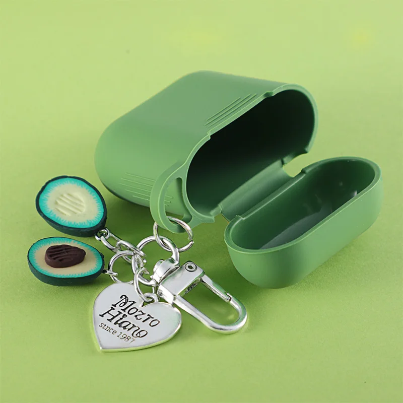 Невероятно милые домашние тапочки с фруктами авокадо наушники чехол для Apple AirPods