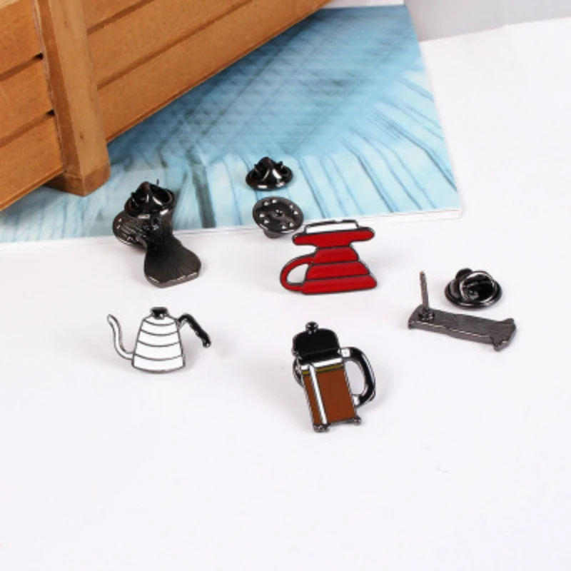 DoreenBeads кофе чай чашки шаблон значки Броши Булавки украшение для рюкзака джинсов