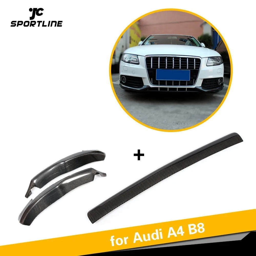 Спойлер для переднего бампера автомобиля спойлер Audi A4 B8 2009-2012 3 шт. | Автомобили и