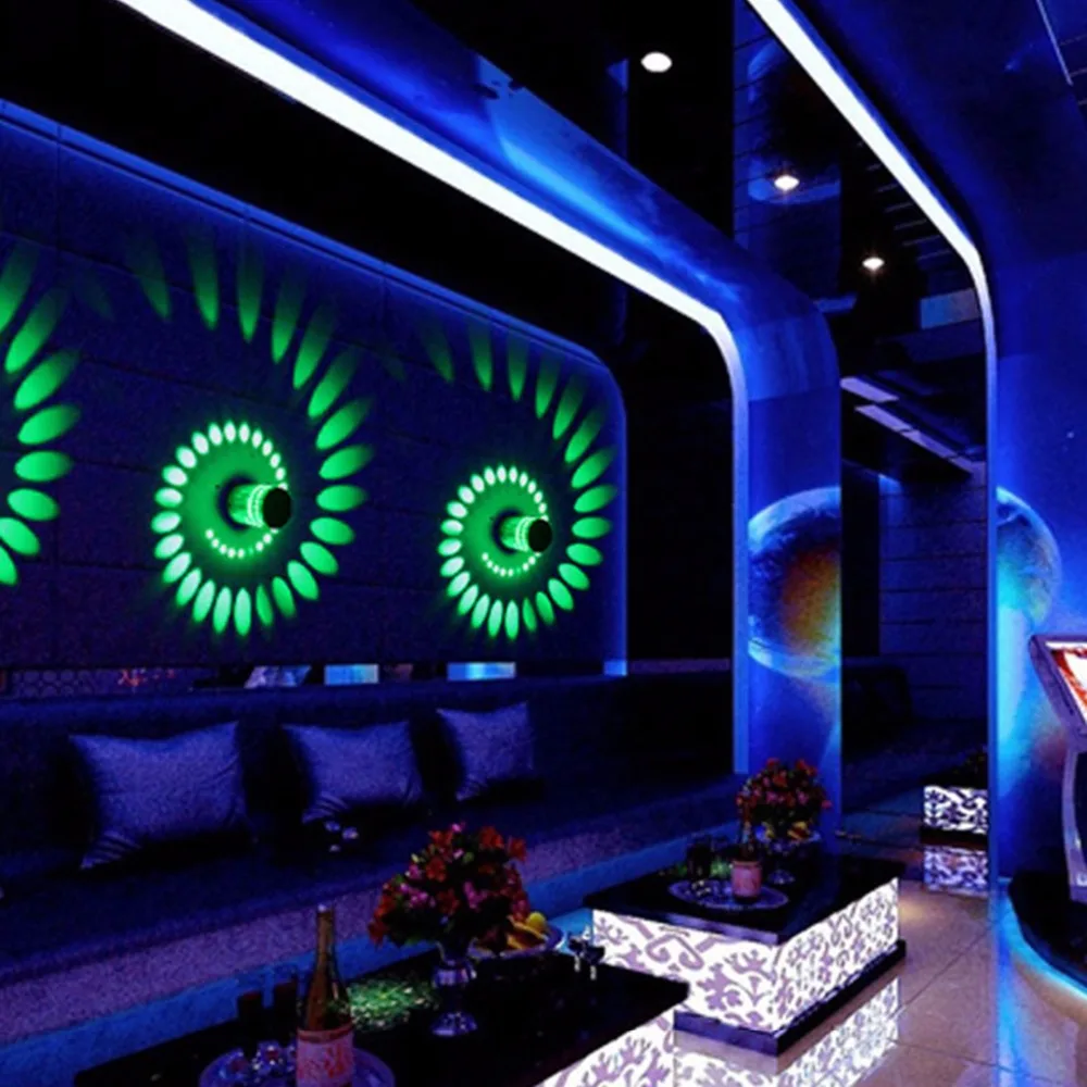 Современный светодиодный потолочный светильник 3 Вт креативный встраиваемый 110В