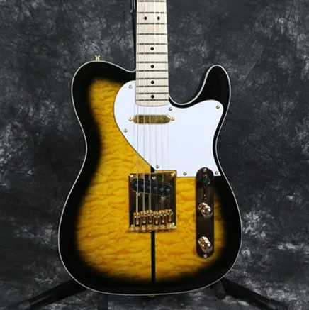 Корейский магазин фабрики Custom Shop TUFF DOG TL Signature электрогитара Золотое оборудование