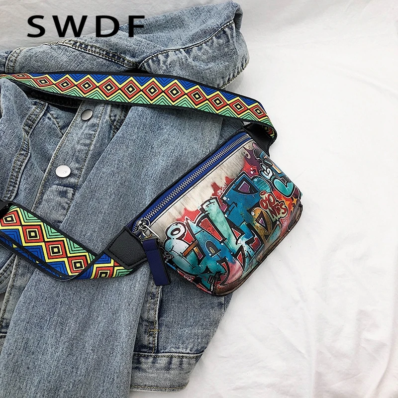 Поясная Сумка SWDF для женщин водонепроницаемая нагрудная Сумочка унисекс
