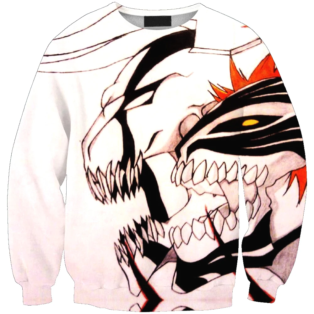 

New arrival fashion Unisex Sweatshirt 3D grim Reaper print simple Casual white relaxtion oversized Clothes Free shipping