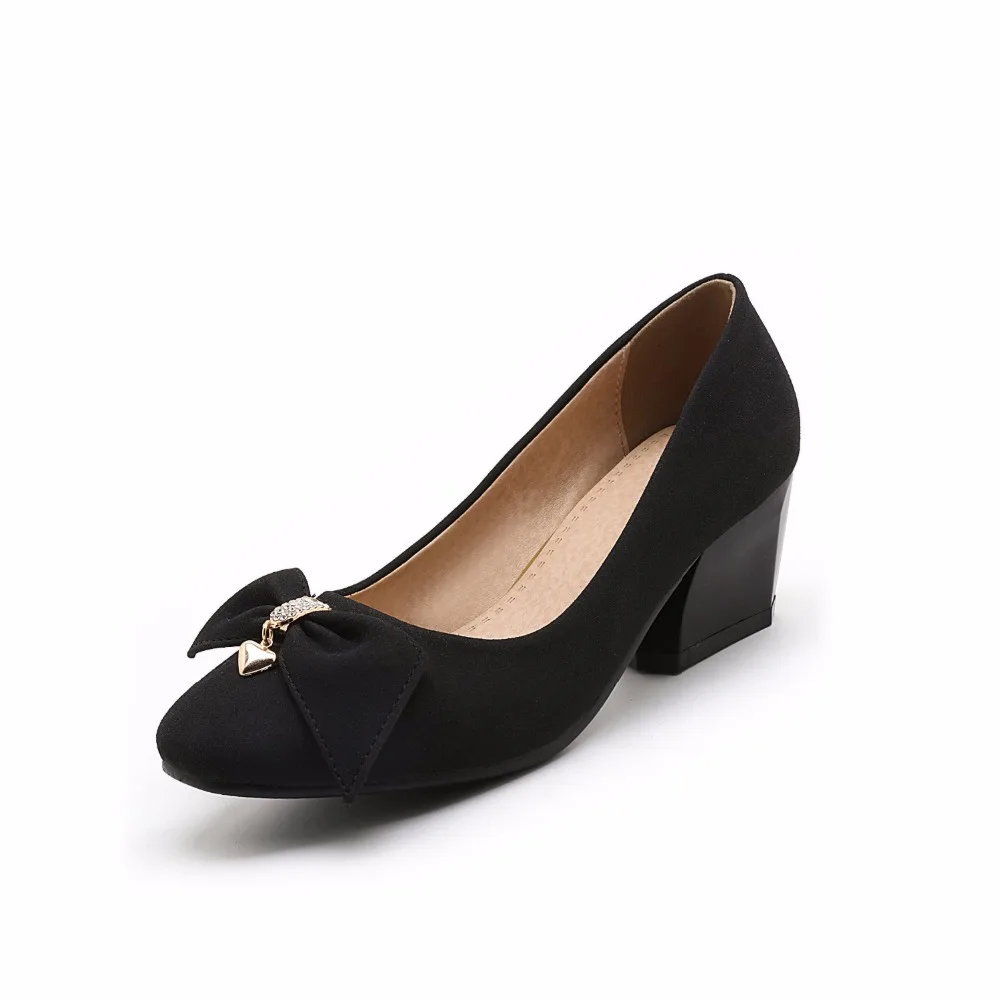 Женские туфли лодочки с квадратным носком на высоком каблуке большой и маленький