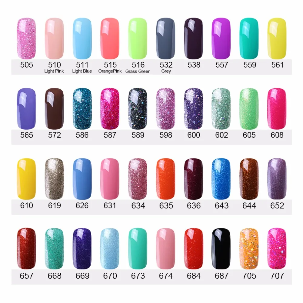 HNM 8 мл чистый цветной Гель-лак для ногтей UV LED Gellak отмачиваемый Vernis Полупостоянный