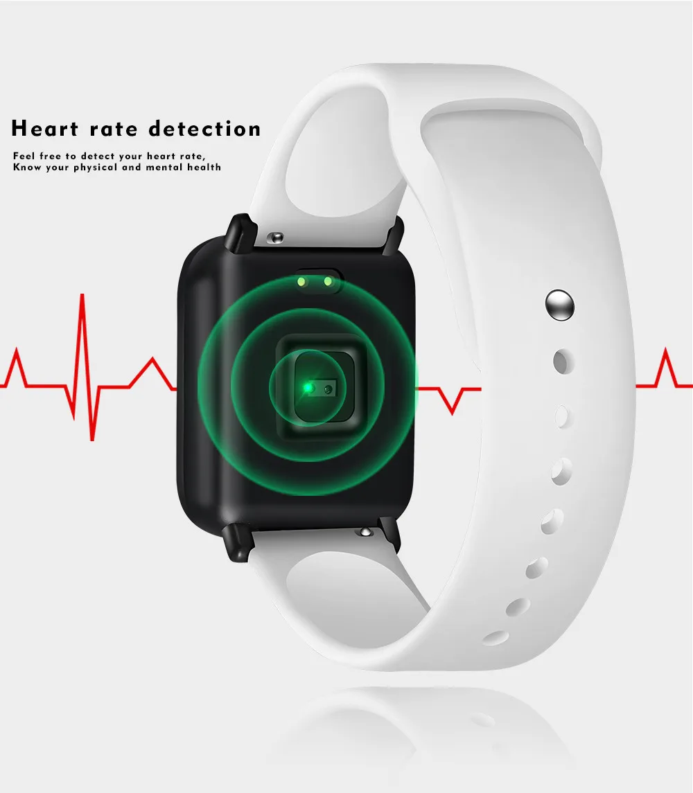 LIGE Men Smart watch Women Fitness Tracker Smart Wristband Heart Rate Blood Pressure Monitor Multi-functional Sport Smartwatch
