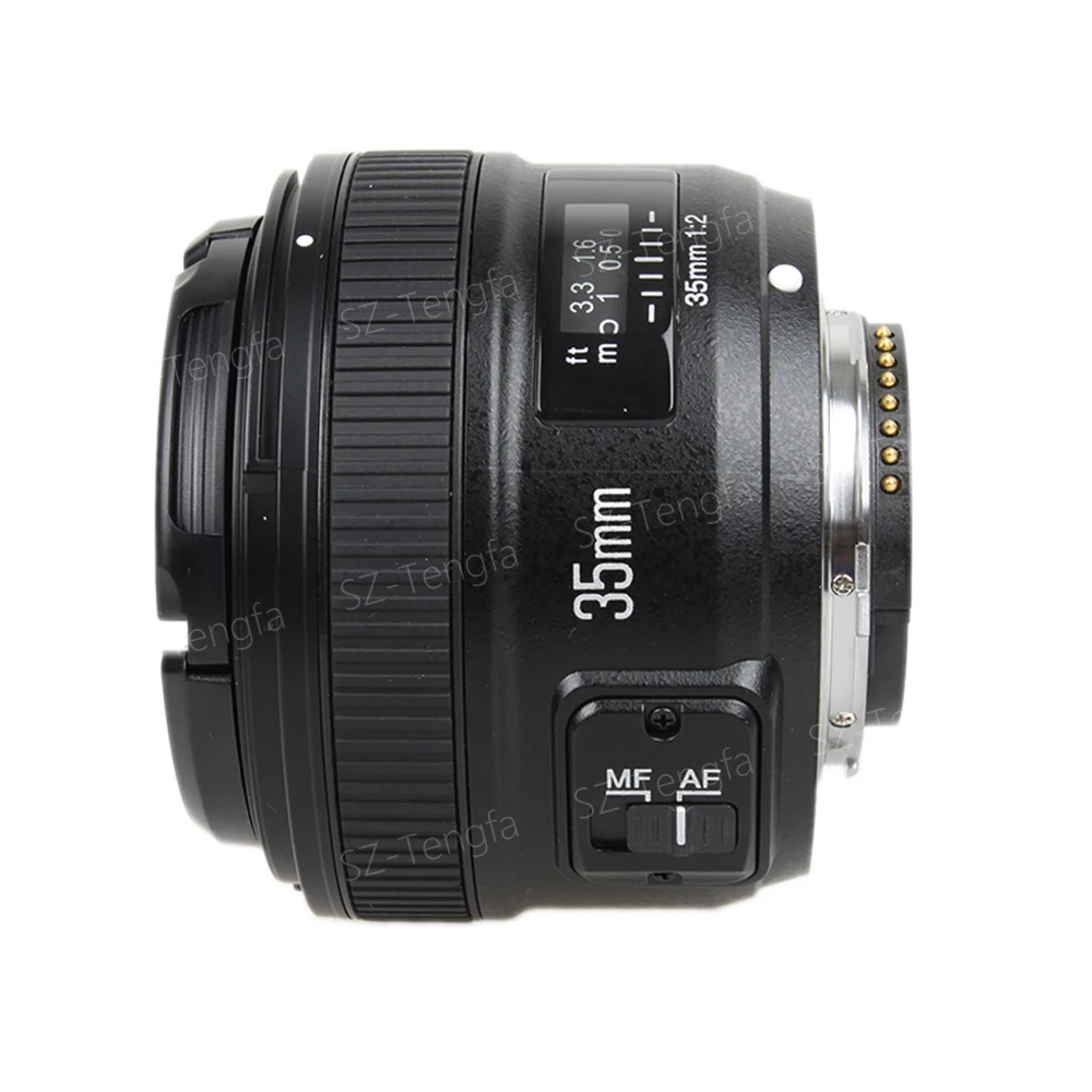 Объектив Yongnuo YN35mm F2 широкоугольный объектив с большой диафрагмой фиксированным