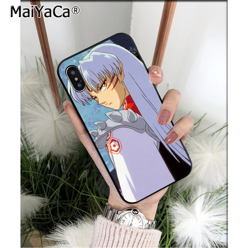 Силиконовый чехол MaiYaCa Anime Inuyasha для iPhone X XS MAX 6 6s 7 7plus 8 8Plus 5 5S SE XR | Мобильные телефоны