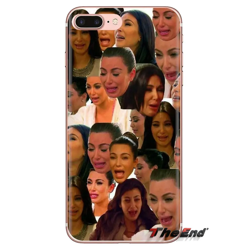 Kim Kardashian Crying Collage Transparent Soft Shell Covers For Samsung Galaxy A3 A5 A7 A9 A8 Star A6 Plus 2018 2015 2016 2017 |