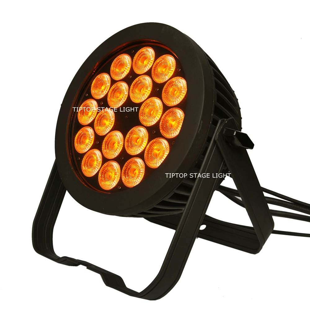 TIPTOP TP P103B 18x18 Вт RGBWAP 6IN1 водонепроницаемый IP65 Led Par Светильник Алюминиевый Чехол для