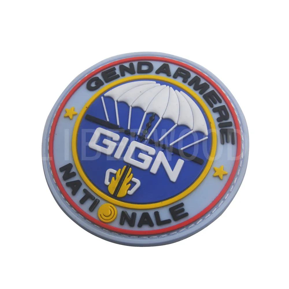 GIGN RAID Франции армии ПВХ патч Британский S.A.S. SAS GIS Италия спецназ 3D ПВХ крюк петля Резиновый патч OPS Тактический значок