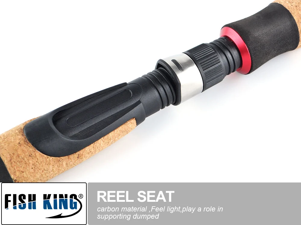 FISH KING 4 секции MH 5-20 г углеродная Удочка спиннинг Сверхлегкий 2,4 м 6-17LB литье приманки рыболовные дорожные удочки