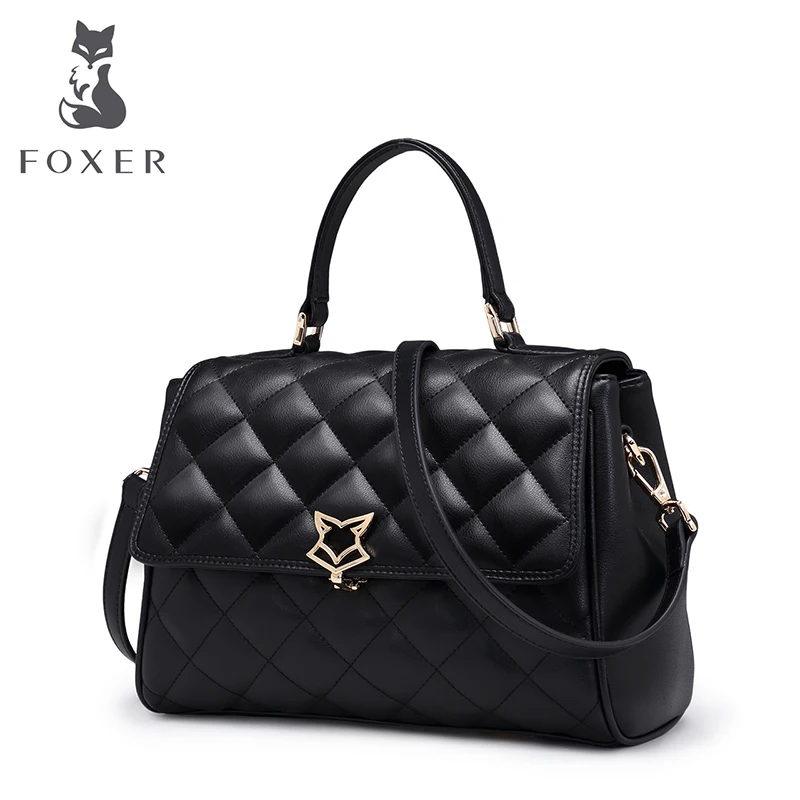 FOXER новый для женщин кожаная сумка женская Роскошные сумки через плечо леди