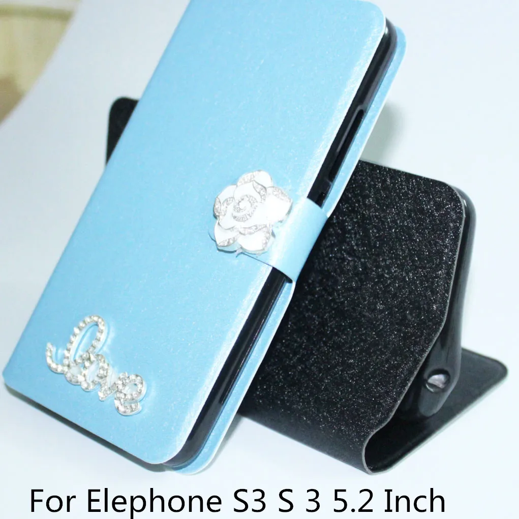 Роскошные Флип Капа для Coque elephone S3 5.2 &quotкожаный чехол силиконовый Крышка Elephone s 3