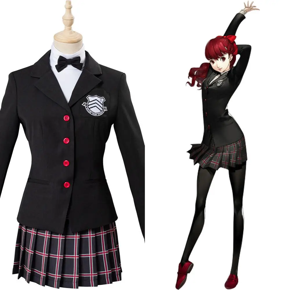

Persona 5 Cosplay The Royal P5 Yoshizawa Kasumi Costume School Uniform Girls Outfit Suit Women Halloween Carnival Costume