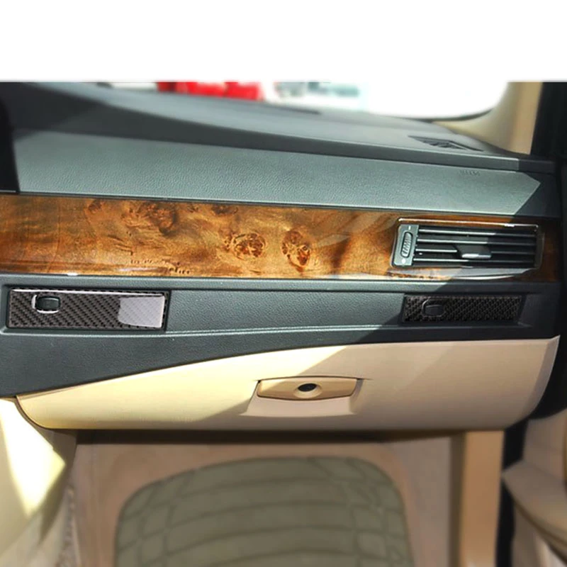 Центральная консоль из углеродного волокна для BMW 5 серии E60 530 520 523 2005-2010 подставка