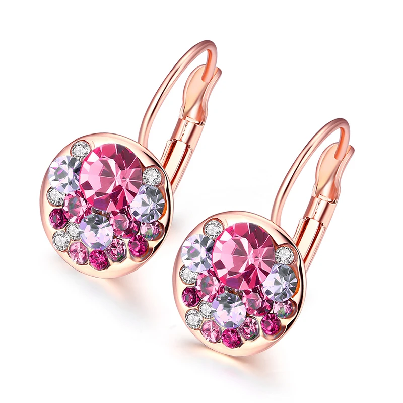 4 цвета со сверкающими стразами Boucles d'oreilles для женщин модные уха манжеты клип
