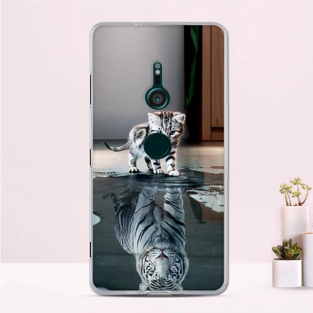 Чехол для телефона Sony Xperia XZ3 силиконовый чехол 6 0 &quotМягкий ТПУ милый окрашенные |