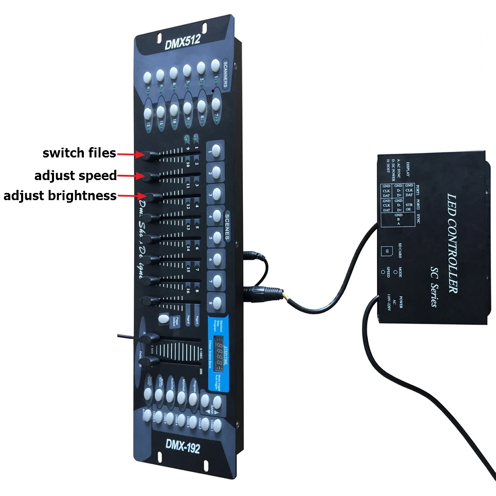 Светодиодный контроллер работает с DMX512 консоль занимает 7 каналов Поддержка