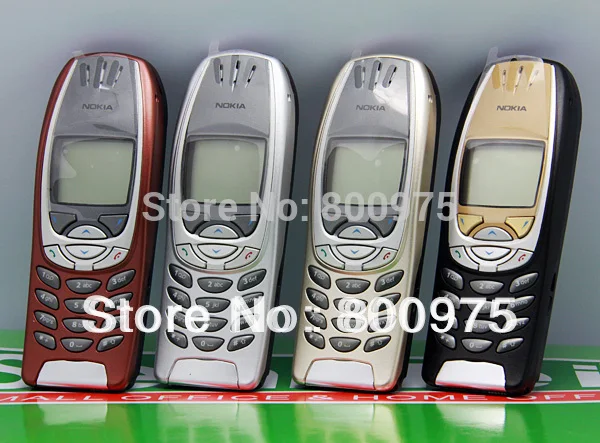 Восстановленное классический Nokia 6310i мобильного телефона 2G GSM открыл красный и один год гарантии