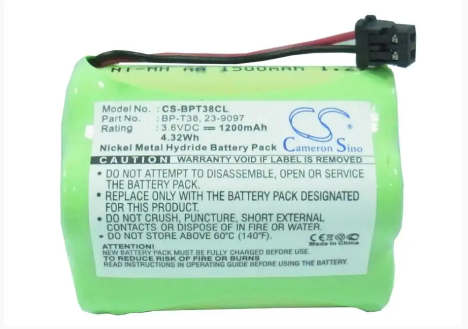Аккумулятор Cameron Sino 1200mAh для радиостанции SHACK 23-9097 43-8031 43-8032 43-8033 9602083 960-2083 23-9097 для SONY SPP-A2770 BP-T38