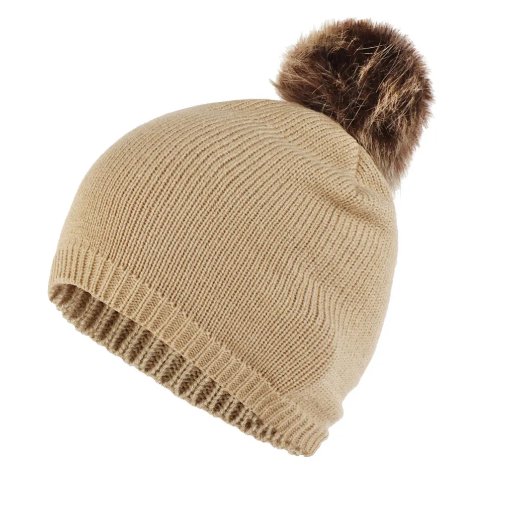 2020 модная женская вязаная шерстяная шапка с окантовкой однотонная сохраняющая