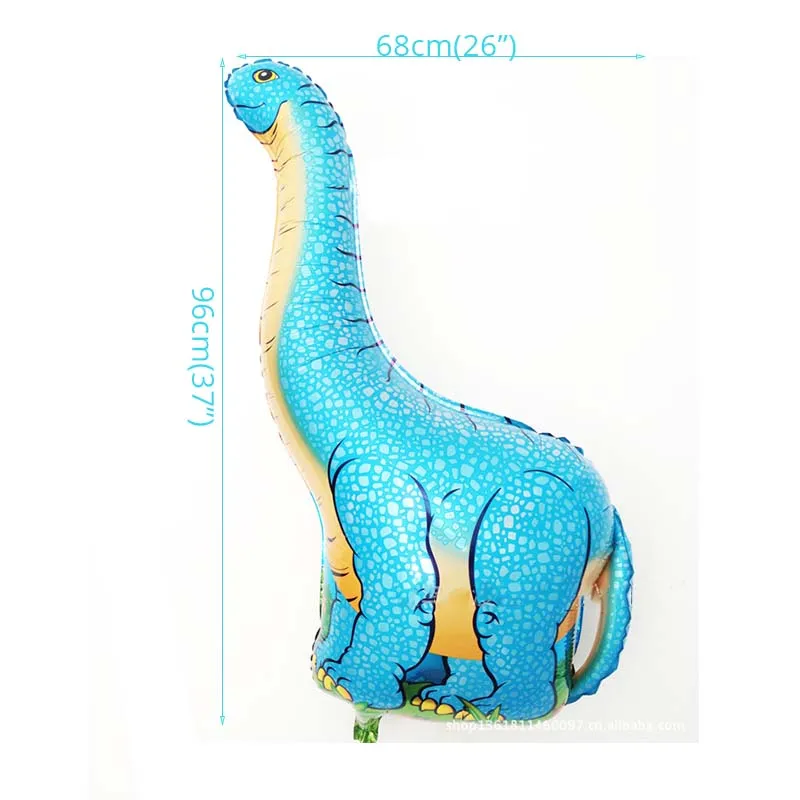 1pcs foil balloon Держатель для шарика, колонна для дня рождения, украшения для вечеринки, Детская динозаврская подставка для воздушных шаров арочный комплект, подставка для шариков динозавров - Цвет: 1pcs foil balloon