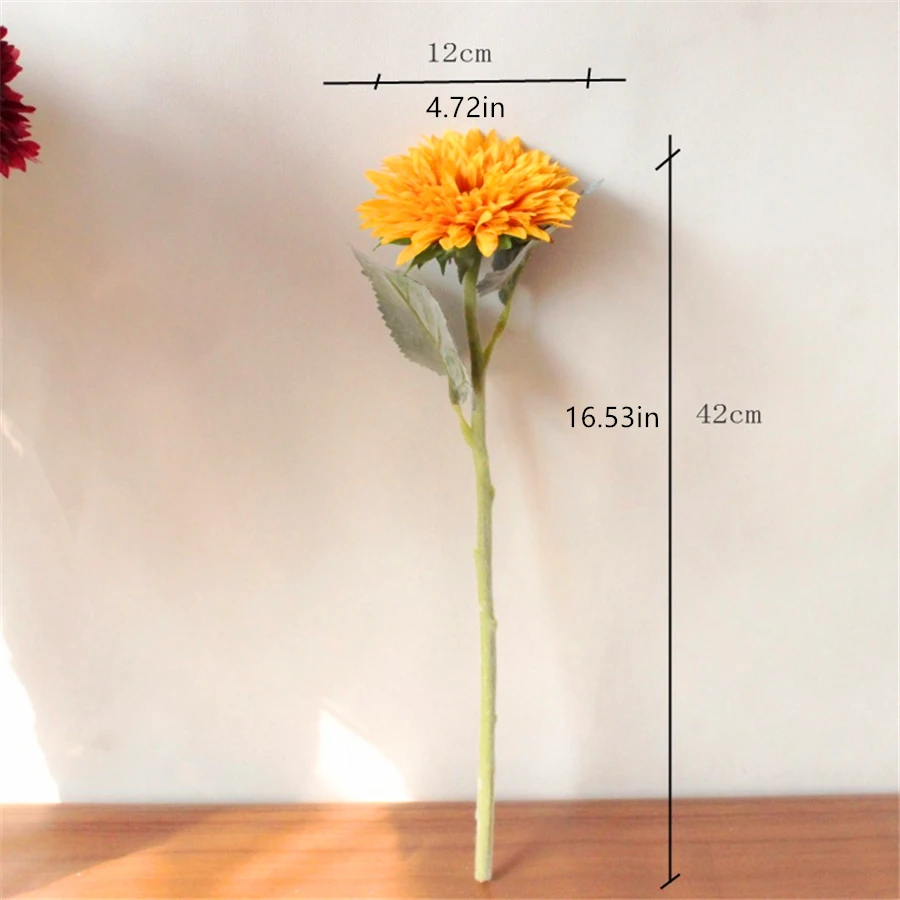 1pc 42CM Long Artificial Sunflower Colorful petals High Quality for Home Wedding Party Decorations Photography Props Gerbera DIY