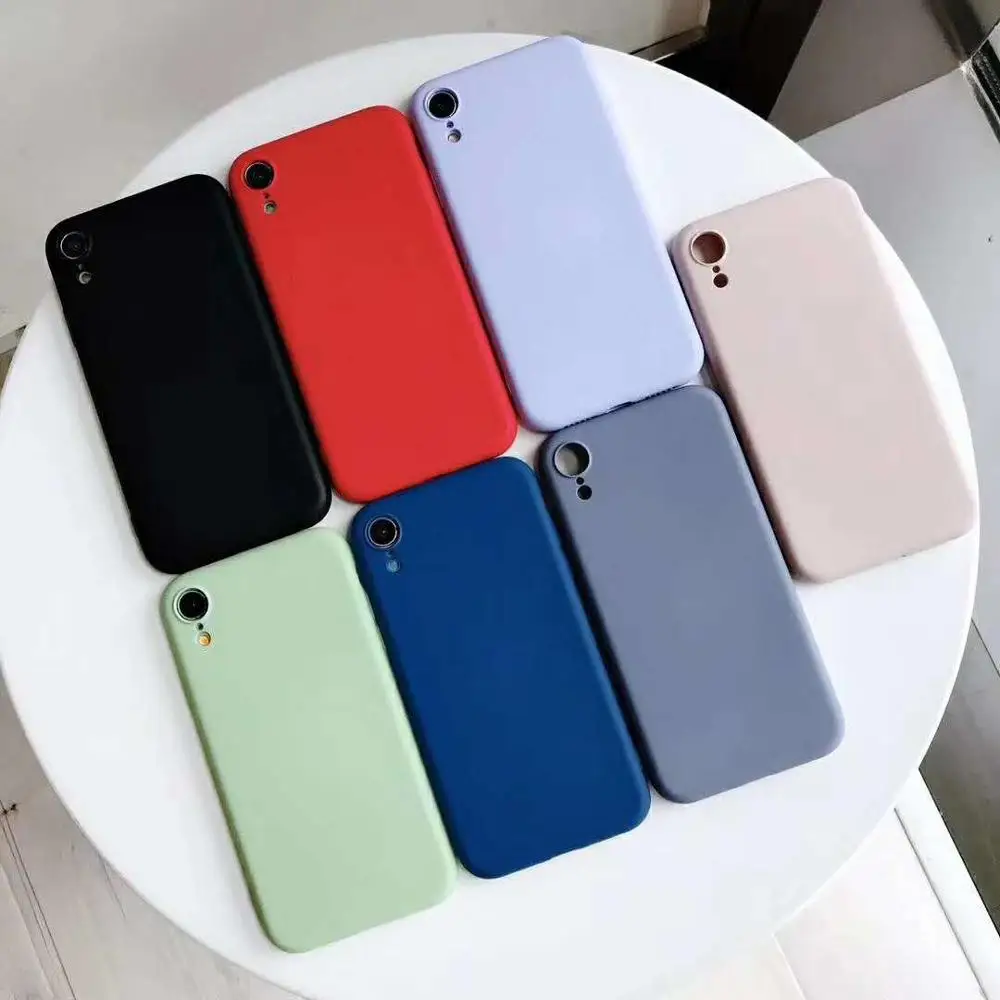 Liquid Silicone Case For Samsung Galaxy A70 A60 A50 A40 A30 A20 A10 M10 M20 M30 Soft TPU Anti-knock Cover Fundas | Мобильные