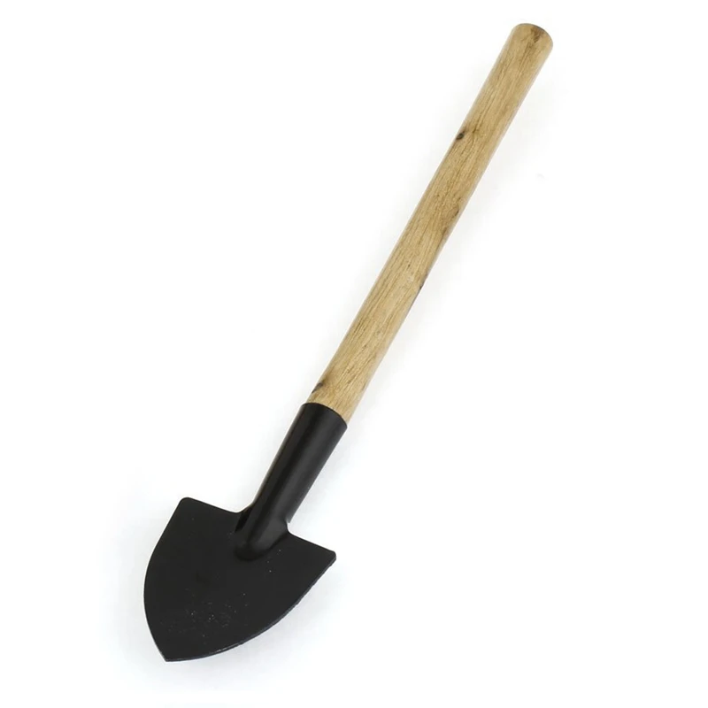 

Wood Handle Hollow Out Design Rake Shovel Digging Trowel