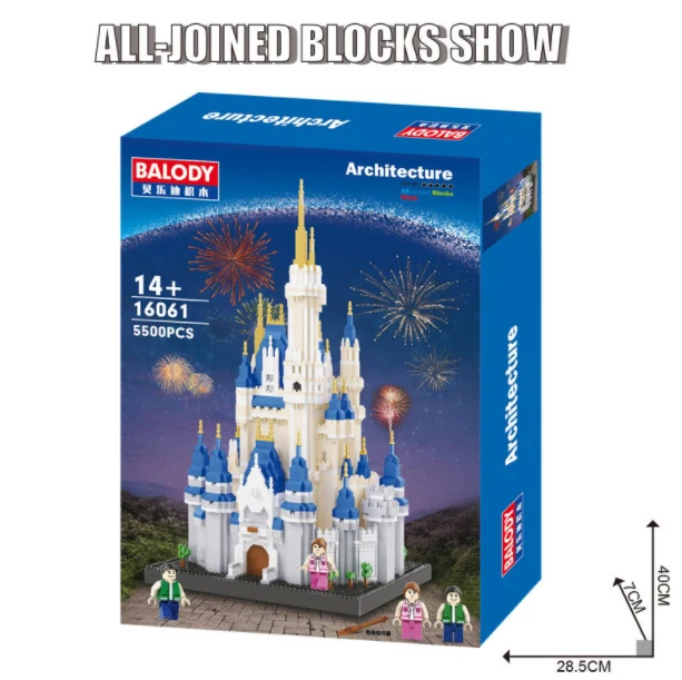 Архитектура Совместимость с Nano Building Block Land игрушечная Пирамидка Diamond детский парк