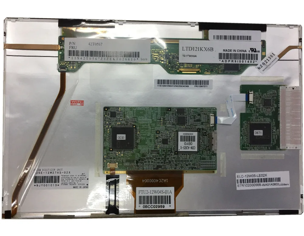 ЖК экран LTD121KX6B с сенсорным экраном дигитайзер стекло для Lenovo ThinkPad X201 X200 X201T X200T TABLET
