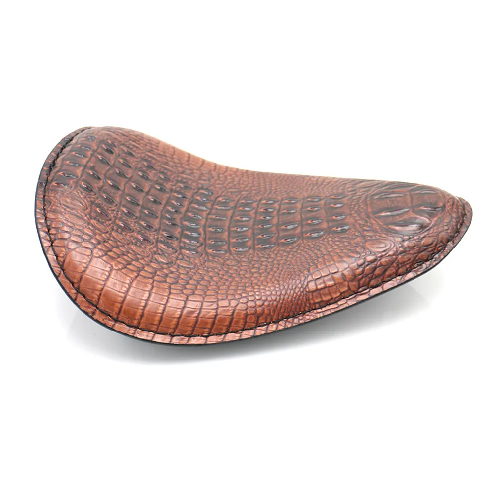 1 шт. мотоциклетные ретро коричневый из крокодиловой кожи Стиль Solo сиденья для