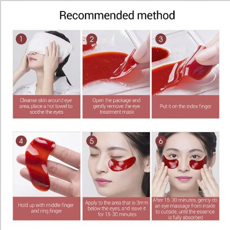 Коллагеновая маска для глаз LANBENA патчи ухода за глазами под увлажняющие темные