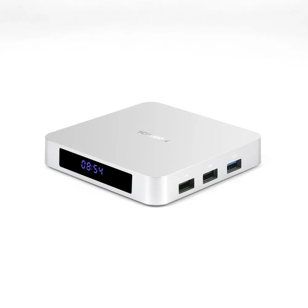 Scishion Ай одна android tv box RK3328 Quad Core 4G DDR3 B 32 ГБ Bluetooth 4 0 K HD медиаплеер 2.4g wifi цифровые