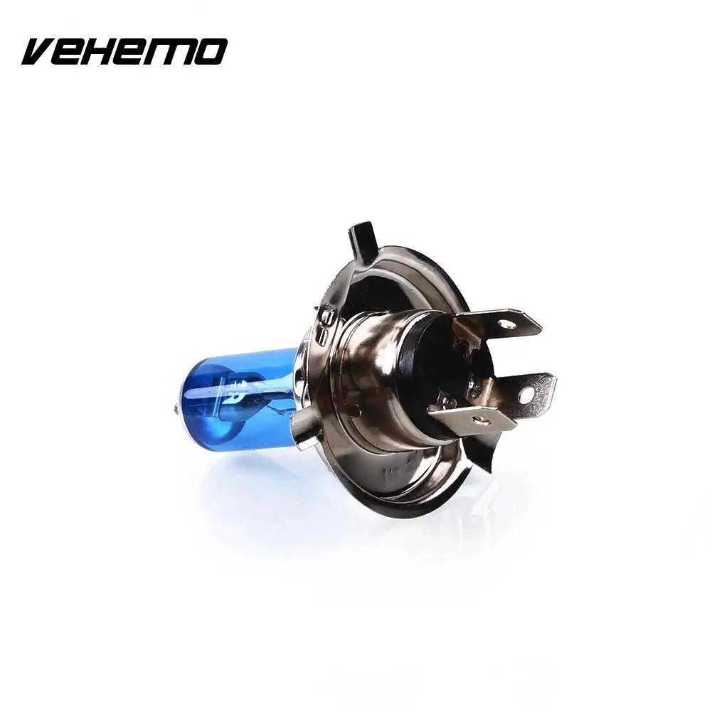 2 шт Белое стекло H4 12V 100W яркий белый 6000K фары лампы|Передние LED-фары для авто| |