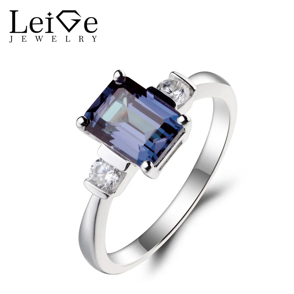 Женское кольцо с александритовым камнем|rings promise|925 sterling gemstone ringsgemstone rings silver |
