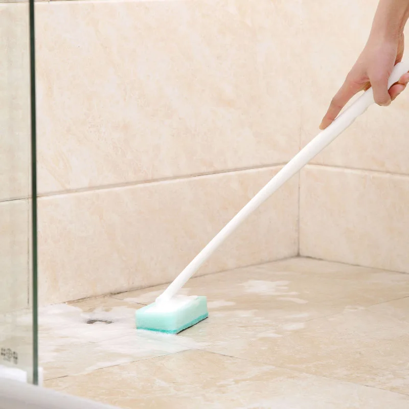 Длинная губчатая щетка для ванной чистки плитки и пола|bathroom cleaning brushes|cleaning brushlong