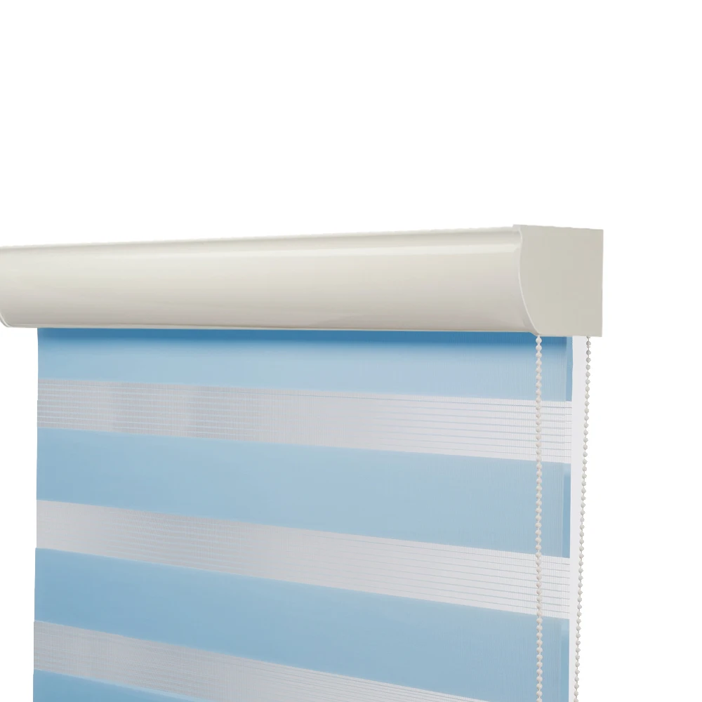 Adjustable Sunlight Home Beige Valance Dual Roller Blinds Zebra Customized | Shades &amp Shutters
