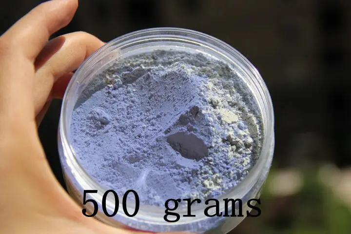 500 grams Синий фотохромный(УФ) пигмент-изменения от прозрачного/белого до синего на солнце УФ-свет акрил - Цвет: 500 grams