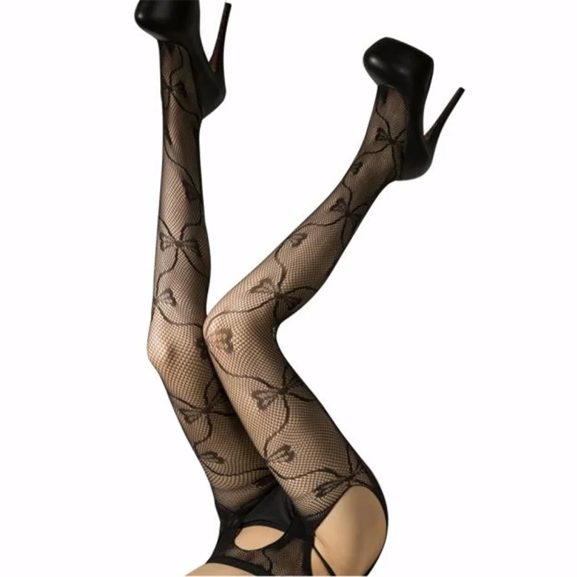 Женские сексуальные подтяжки с открытым шаговым швом высокая талия колготки из