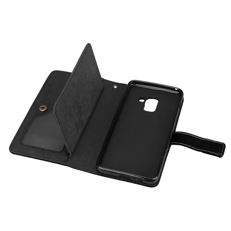 Luxury leather Case on For Samsung Galaxy J4 2018 Cover Multifunction Nine cards Wallet Flip Stent | Мобильные телефоны и