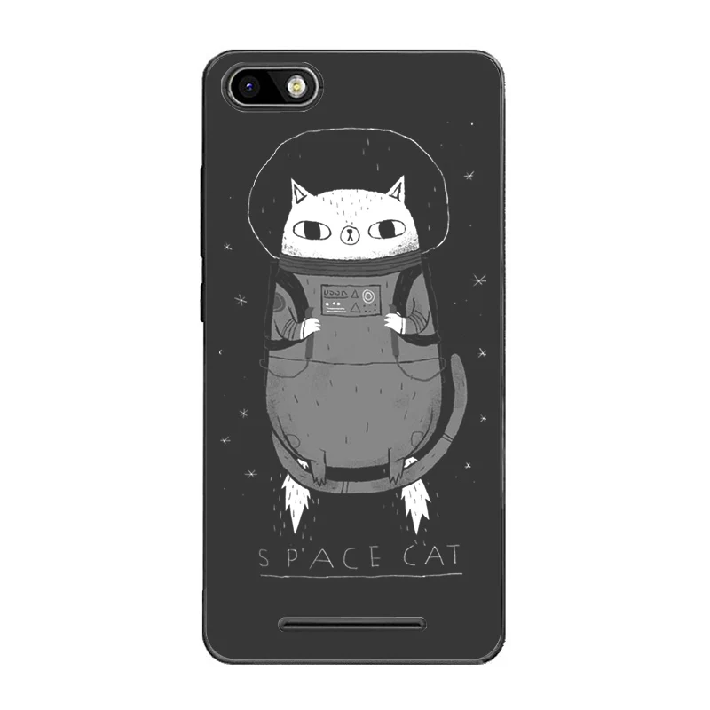 23 QaQsam милый мультяшный Космический Кот Чехол для телефона для Bq Bqs 4072 5020 5022 5035 5037 черный белый чехол для Bq 5050 5058 5059 5070 X Pro - Цвет: 23