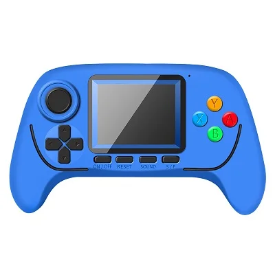 Dark blue Данных лягушка Портативный игровой консоли портативных игровых консолей к ТВ положить 4,3 дюймов Экран с MP4/WAV/кино Камера мультимедиа - Цвет: Dark blue