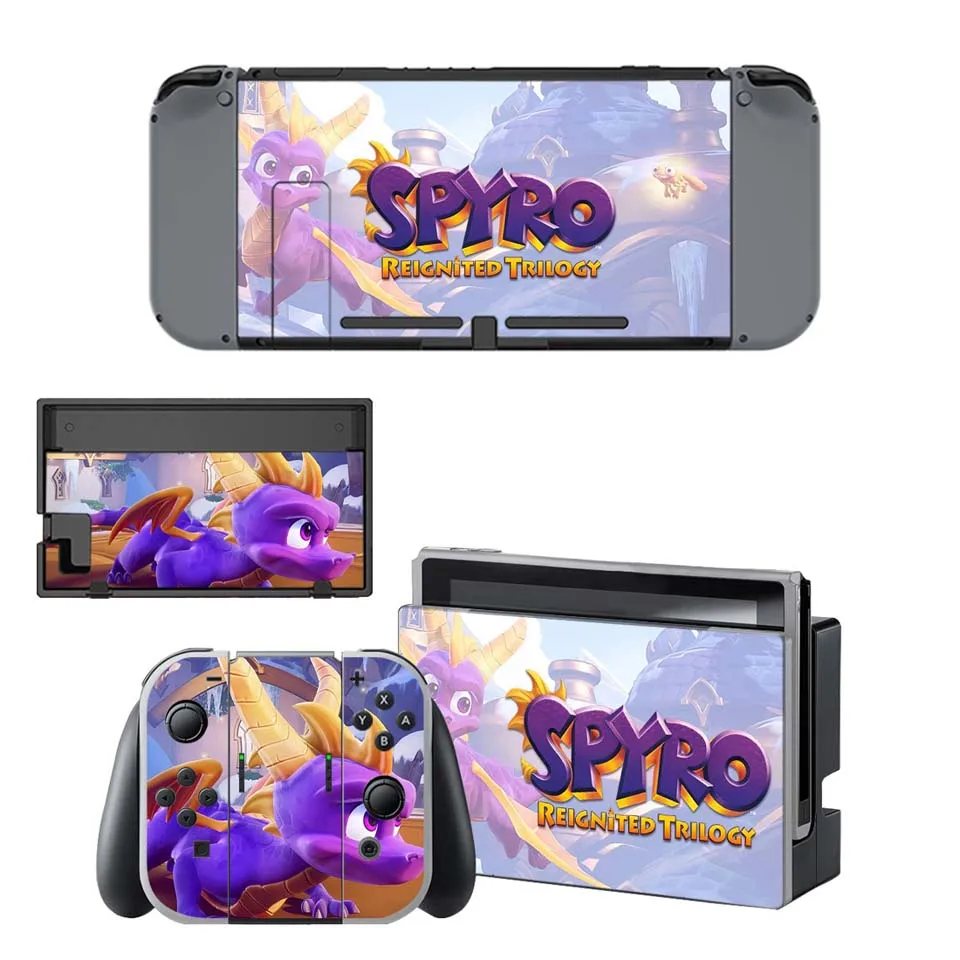 YSNS1679 Виниловые шкуры, сменные наклейки Spyro, Набор наклеек для консоли nintendo Switch и контроллера Joy-Con - Цвет: YSNS1679