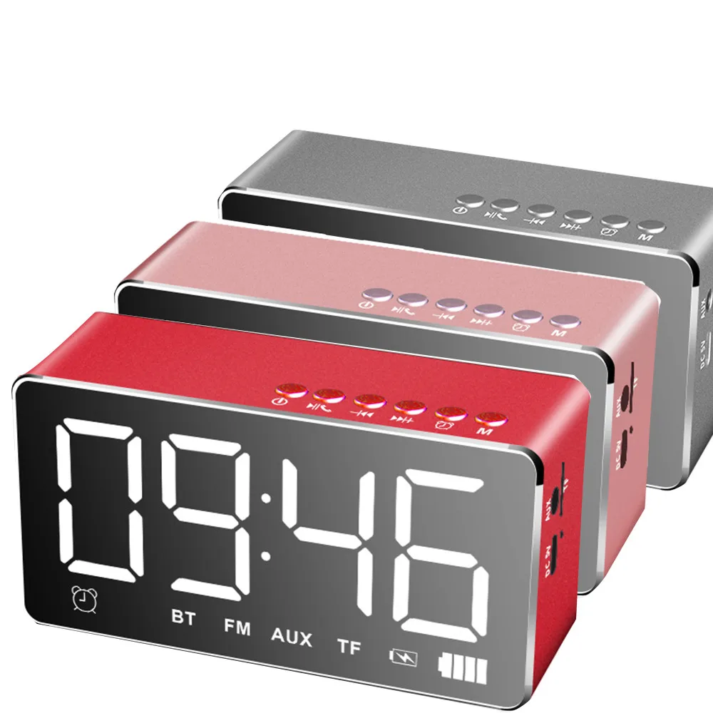 Q9 мини беспроводной супер бас Bluetooth динамик TF карта аудио будильник домашняя