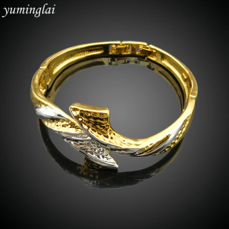 Yuminglai уникальный дизайн Дубай 24 K позолоченные ювелирные изделия два тонирование