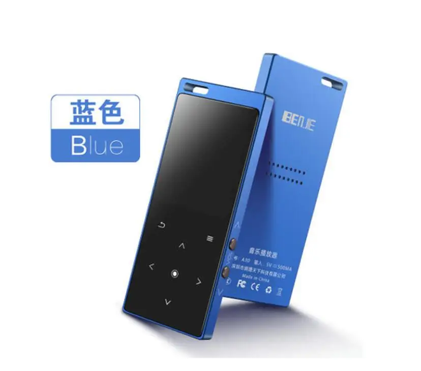 Benjie M3 Bluetooth MP3 плеер портативный аудио 8 Гб со встроенным динамиком музыкальный плеер рекордер FM Сенсорное радио - Цвет: blue